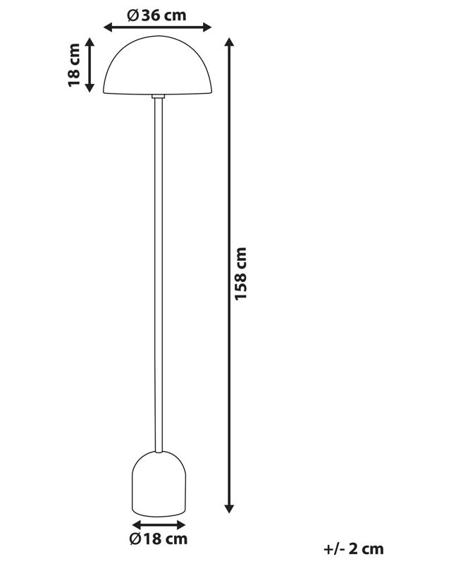 Lampa podłogowa Macasia Metal Miedziany 1 szt.