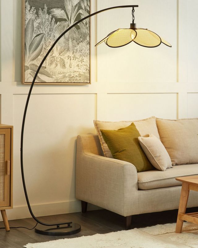 Lampa podłogowa Merrica Metal Czarny 1 szt.