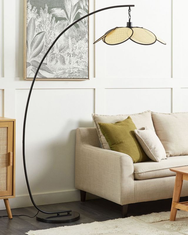 Lampa podłogowa Merrica Metal Czarny 1 szt.
