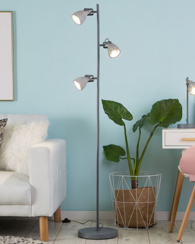 Lampa podłogowa Mistago Metal Szary 1 szt.