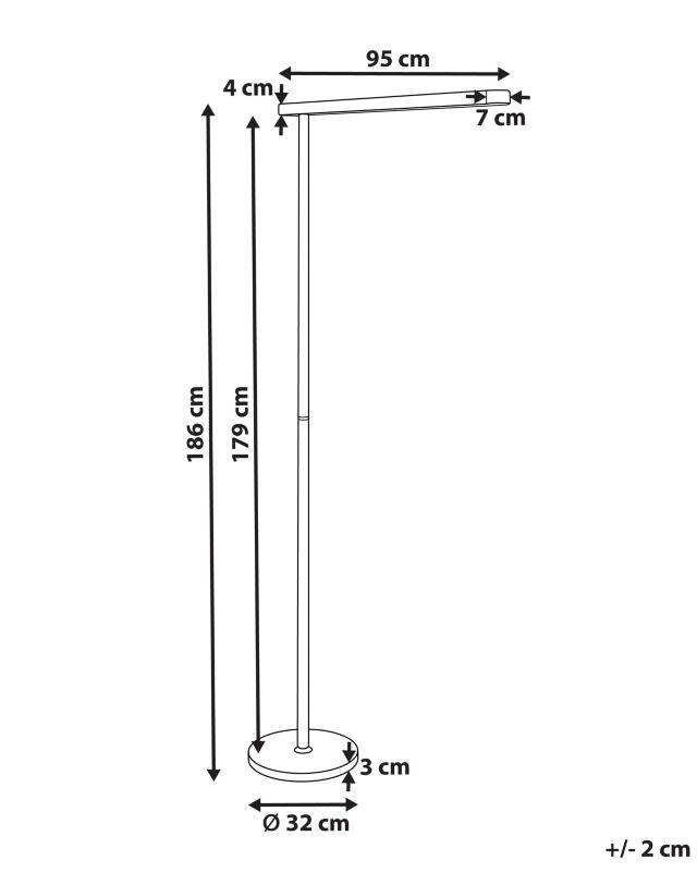 Lampa podłogowa Perseus Metal Czarny 1 szt.