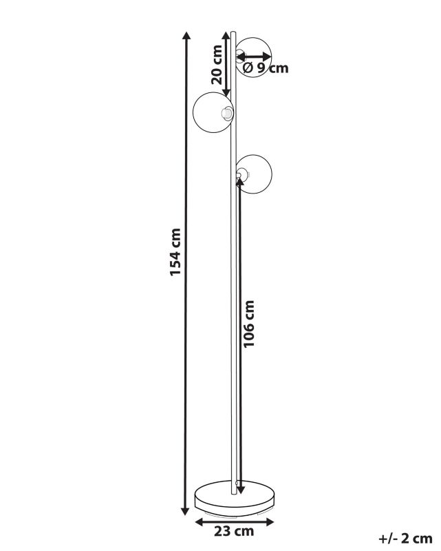 Lampa podłogowa Ramis Metal Srebrny 1 szt.
