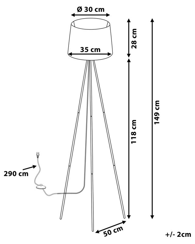 Lampa podłogowa Sambra Metal Biały 1 szt.