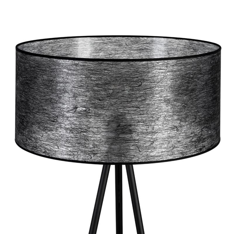 Lampa Podłogowa SPOT Light 1xE27 Max.40W Czarny Metalowy Trójnóg  z Czarnym Abażurem, Polski Producent, 1 szt.