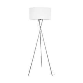 Lampa Podłogowa SPOT Light 1xE27 Max.60W Blask Satyny oraz Ciepło Bieli, Stworzona przez Polskiego Producenta, 1szt