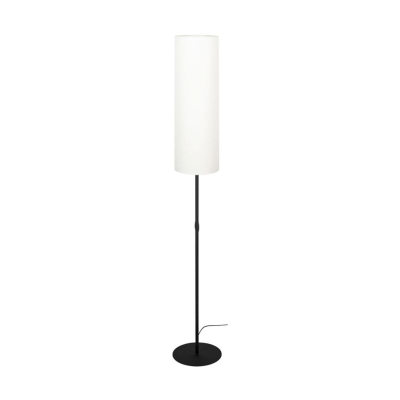 Lampa Podłogowa SPOT Light 1xE27 Max.60W Klasyczna Czarna Podstawa z Białym Abażurem, Polski Producent, 1 szt.