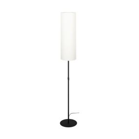 Lampa Podłogowa SPOT Light 1xE27 Max.60W Klasyczna Czarna Podstawa z Białym Abażurem, Polski Producent, 1 szt.