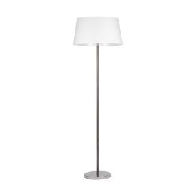Lampa Podłogowa SPOT Light 1xE27 Max.60W Połączenie Chromu oraz Bieli, Polski Producent, 1 szt.