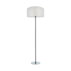 Lampa Podłogowa SPOT Light 1xE27 Max.60W Połączenie Chromu z Srebrnym Abażurem, Polski Producent, 1 szt.