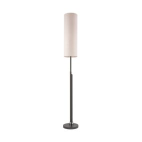 Lampa podłogowa SPOT Light LED 22W,Antracytowy,Beżowy Len, Minimalistyczny Design Polski Producent, 1szt.