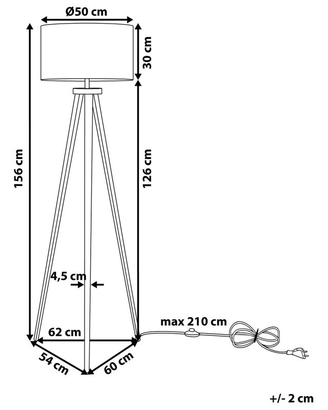 Lampa podłogowa Stiletto Metal Złoty 1 szt.