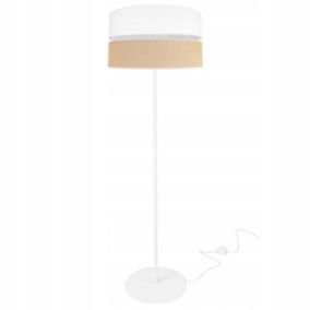 Lampa podłogowa stojąca Light Home LH Juta 1x E27 60W 40cm metal biały 1szt.