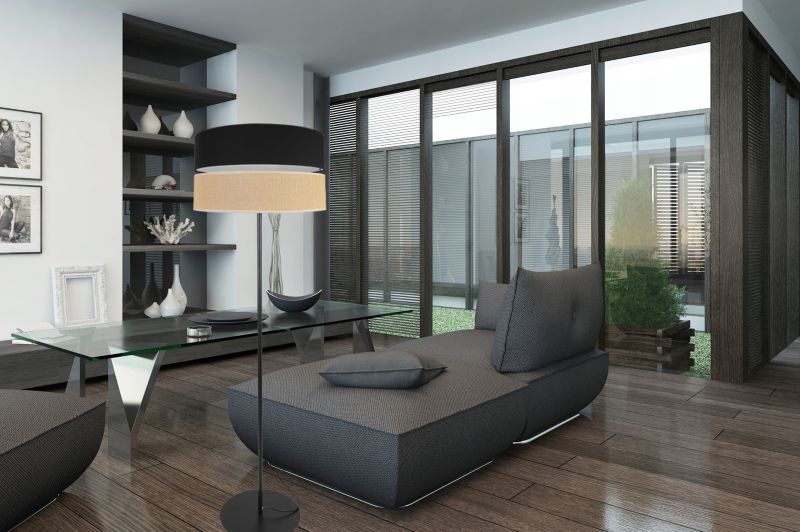 Lampa podłogowa stojąca Light Home LH Juta 1x E27 60W 40cm metal czarny 1szt.