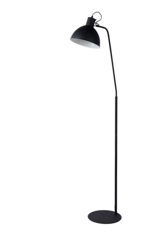 Stojací lampa Lucide Shadi, černá, 1 x E27 x 60W, rozměry: 160 x 28 x 45 cm - 1 ks.