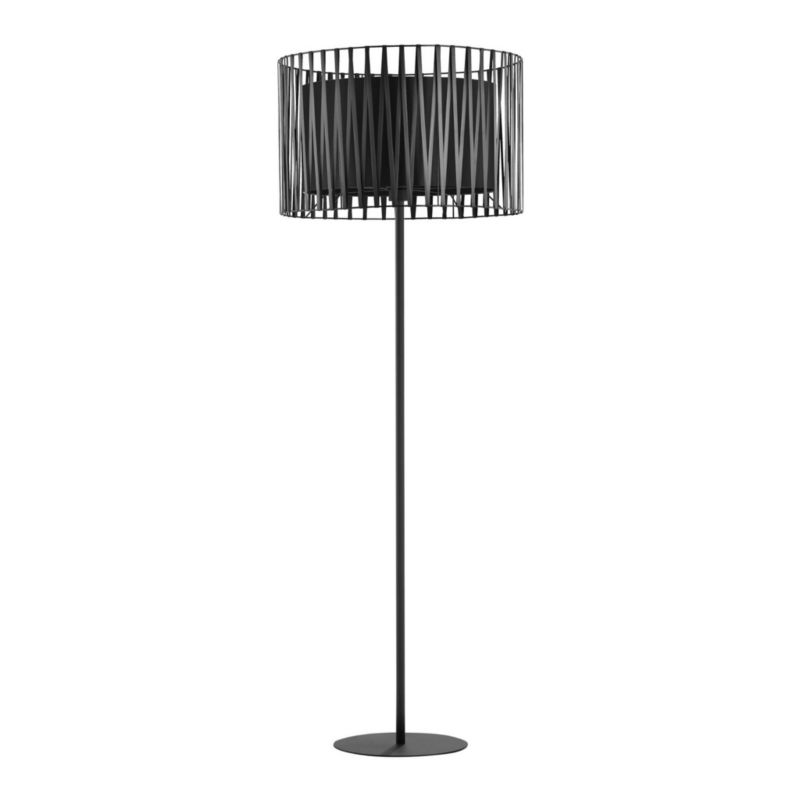Stojací lampa TK-Lighting Harmony, černá, 1 x E27 x 20W, rozměry: 158 x 50 x 50 cm - 1 ks.