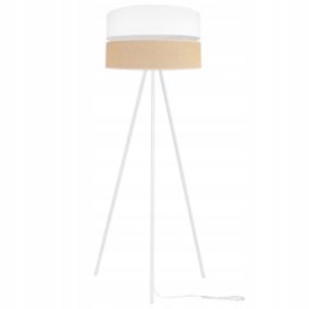 Lampa podłogowa stojąca trójnóg Light Home LH Juta 1x E27 60W 45cm metal biały 1szt.