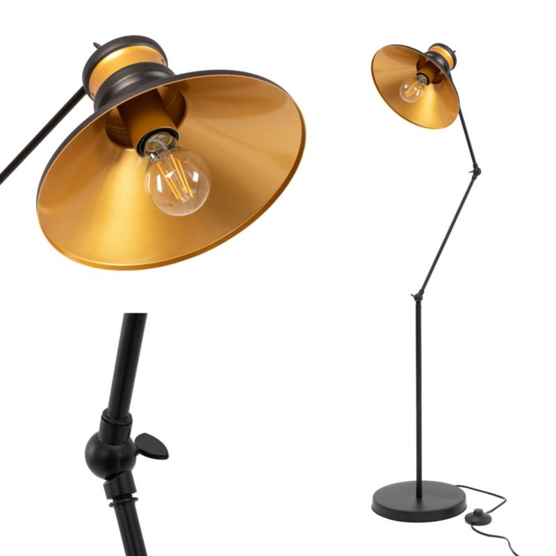 Lampa Podłogowa Toolight App542-1F Asti B Czarny