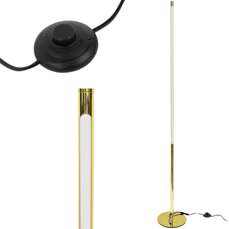 Lampa Podłogowa Toolight Led App1416-F Złoty