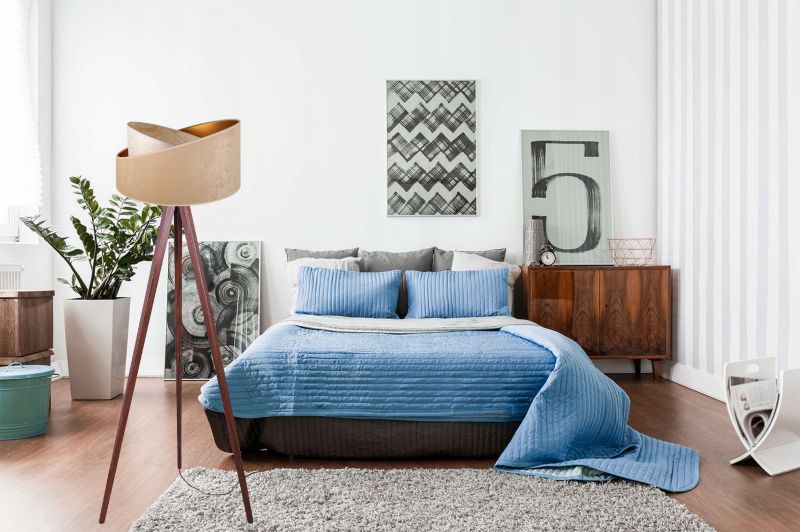 Lampa podłogowa trójnóg Light Home LH Werona Drewno 1x E27 60W beż/palisander 1szt.
