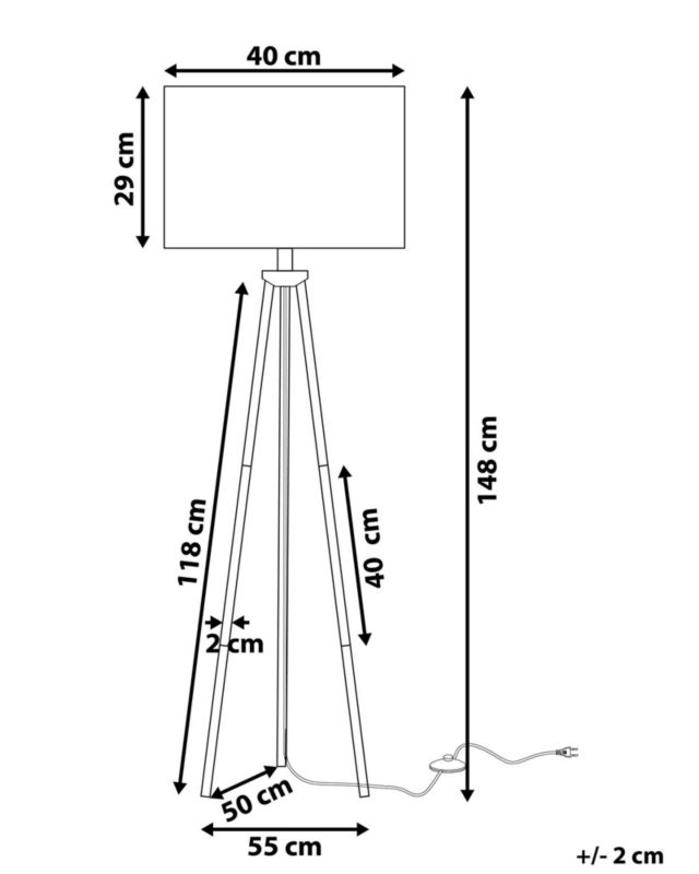 Lampa podłogowa Vistula Metal Złoty 1 szt.