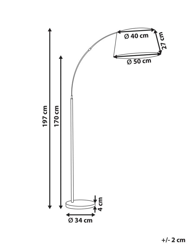 Lampa podłogowa Yabus Metal Czarny 1 szt.