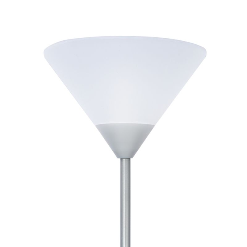 E27 E14 stříbrná stojací lampa.