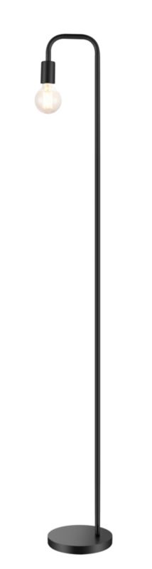 Lampa podłogowa Ghlin 1-punktowa E27 czarna matowa