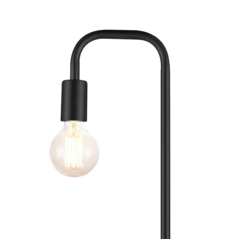 Lampa podłogowa Ghlin 1-punktowa E27 czarna matowa
