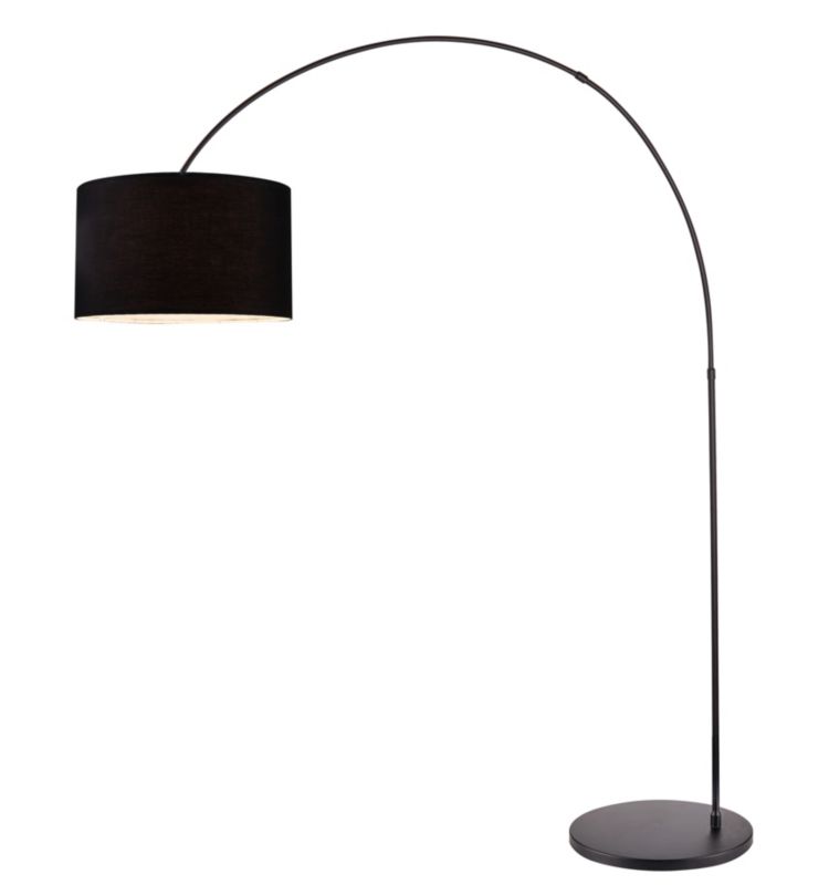 Lampa podłogowa GoodHome Alacrane 1-punktowa E27 czarna