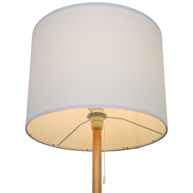 Lampa podłogowa GoodHome Bontioli 1-punktowa E27 natural / biała