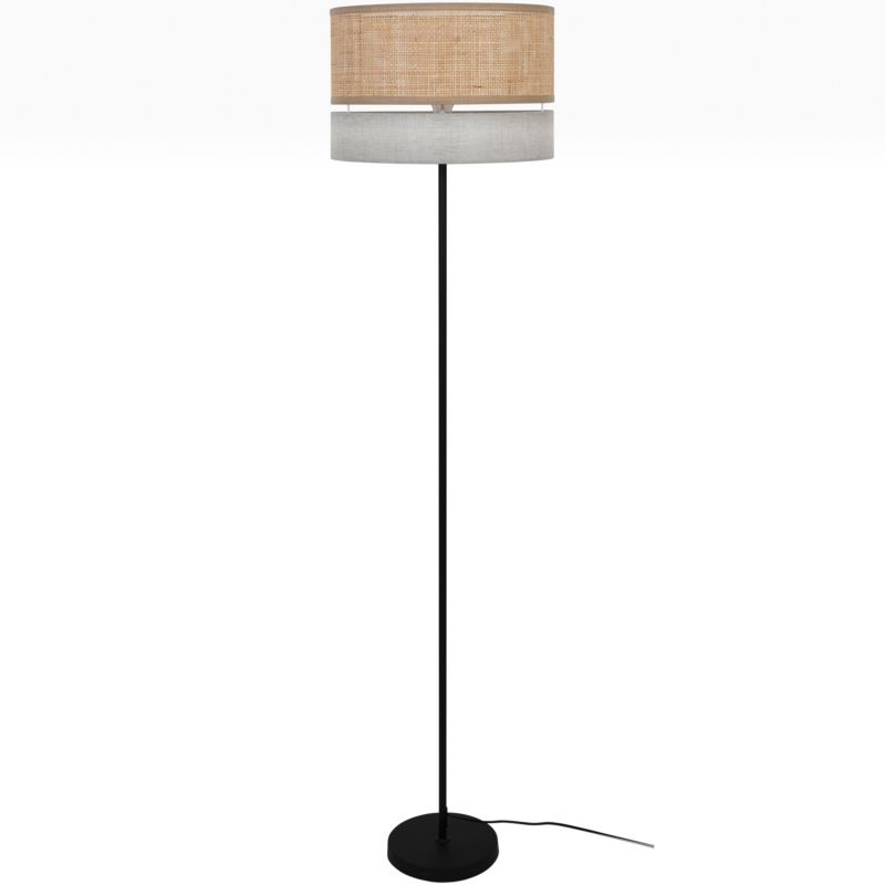 Lampa podłogowa GoodHome Conebill 1 X E27 rattan/lina