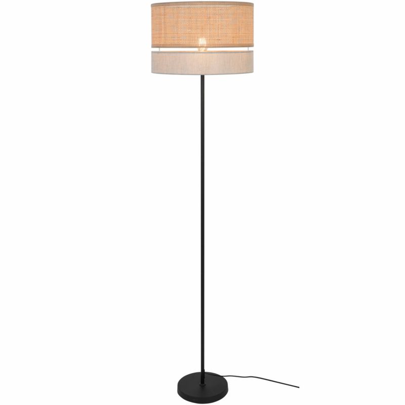 Lampa podłogowa GoodHome Conebill 1 X E27 rattan/lina