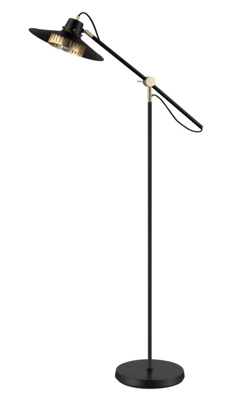 Lampa podłogowa GoodHome Delagoa 1-punktowa E27 czarna