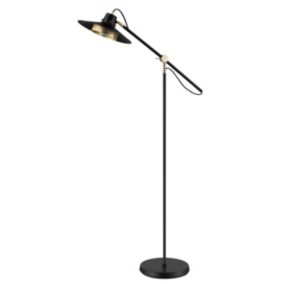 Lampa podłogowa GoodHome Delagoa 1-punktowa E27 czarna