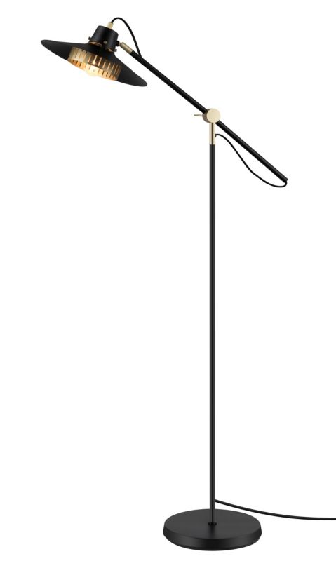Lampa podłogowa GoodHome Delagoa 1-punktowa E27 czarna