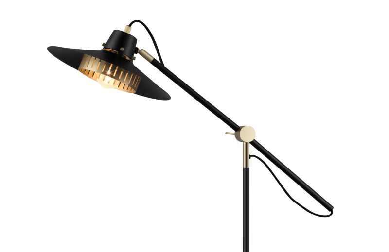 Lampa podłogowa GoodHome Delagoa 1-punktowa E27 czarna