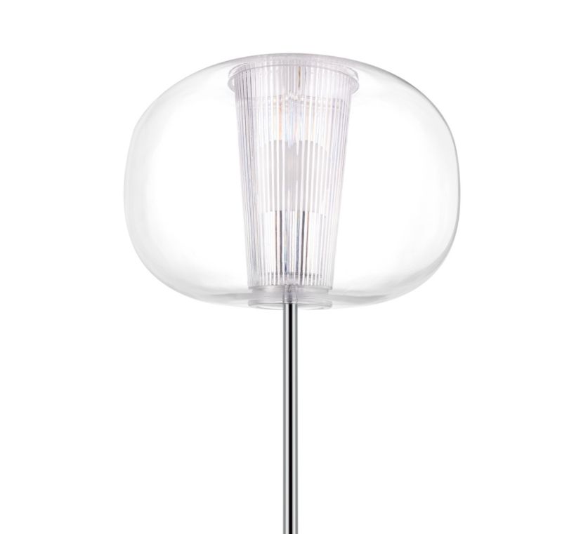Lampa podłogowa GoodHome Delmez E27 transparentna