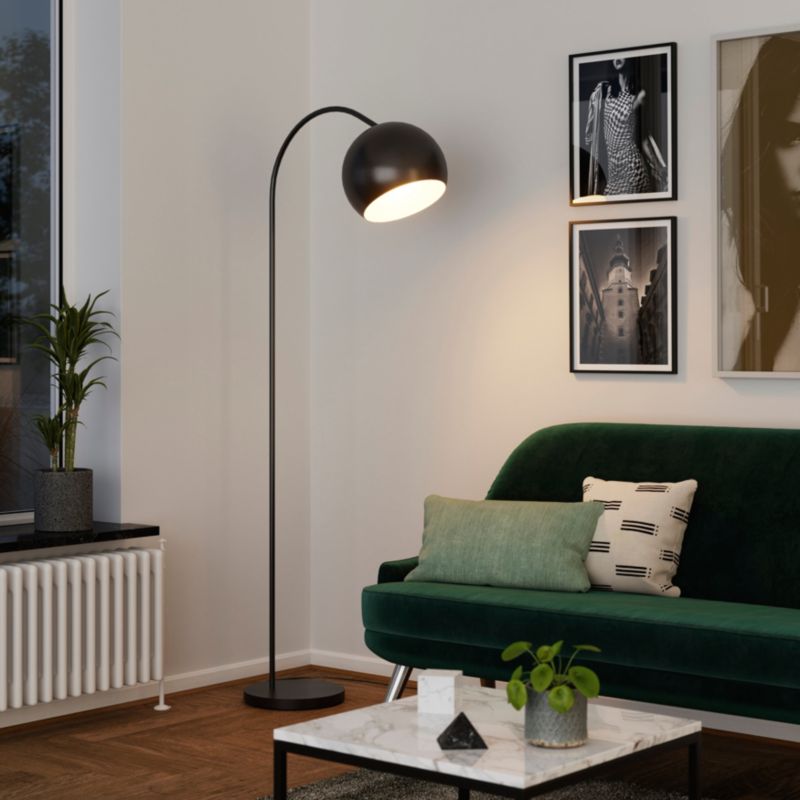 Lampa podłogowa GoodHome Kotenay 1-punktowa E27 czarna