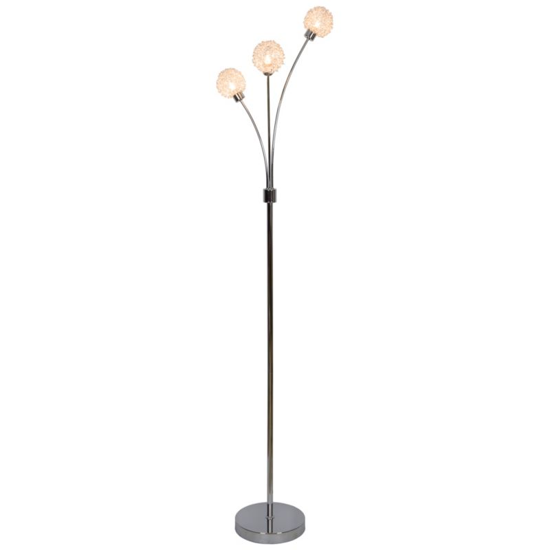 Lampa podłogowa GoodHome Phaidros 3-punktowa G9 chrom