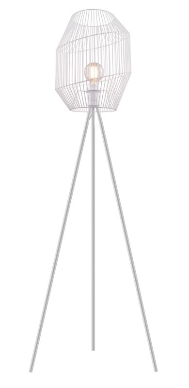 Lampa podłogowa GoodHome Tsolma 1-punktowa E27 biała matowa
