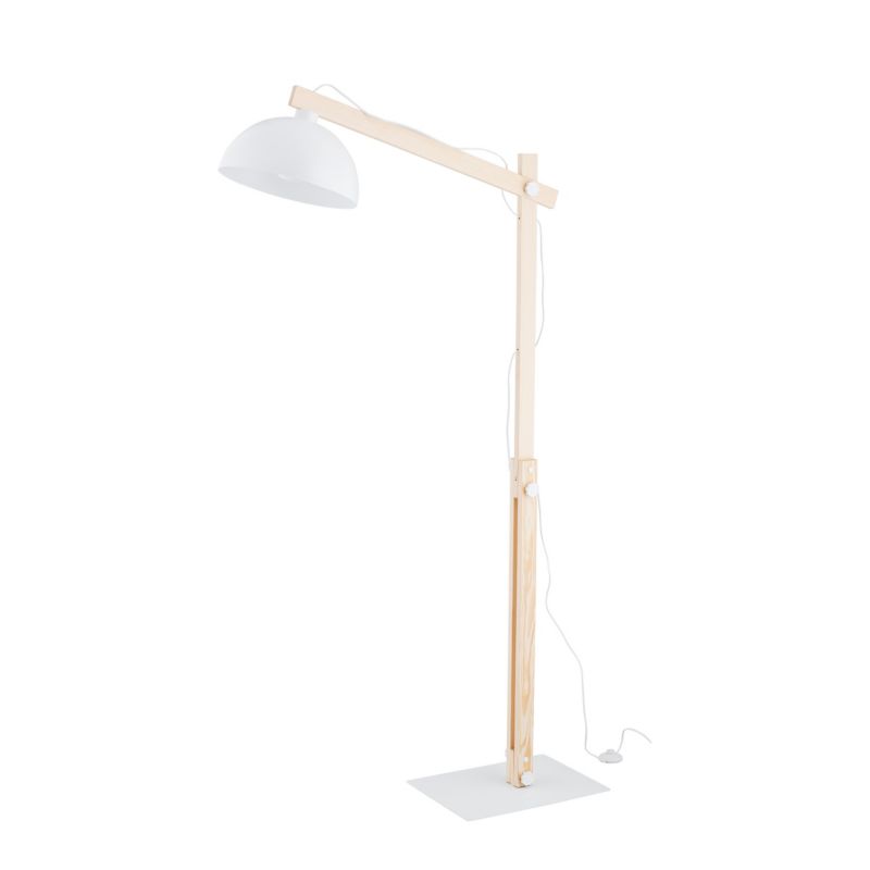 Lampa podłogowa Oslo 1 x E27 biała