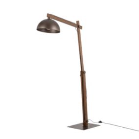 Lampa podłogowa TK Lighting Oslo 1 x E27 brązowa