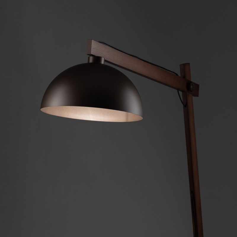 Lampa podłogowa TK Lighting Oslo 1 x E27 brązowa