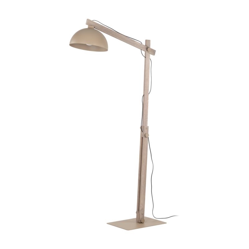 Lampa podłogowa TK Lighting Oslo Sabia 1 x E27 beżowa