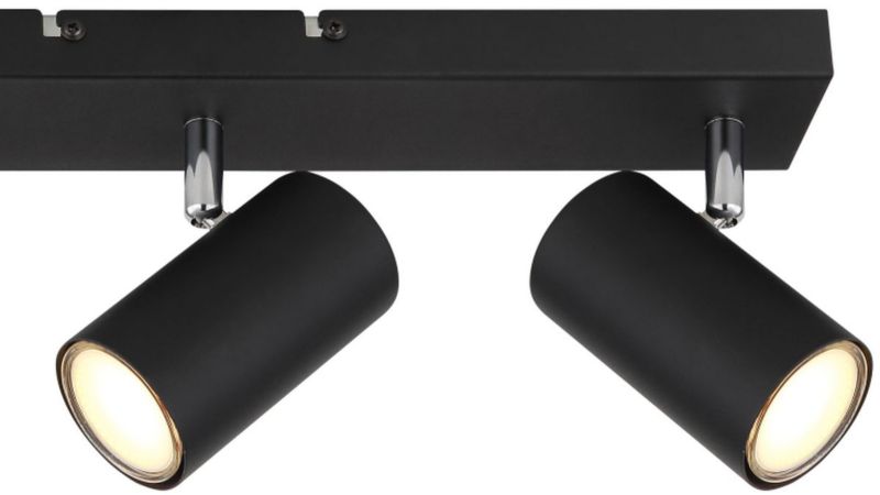 Lampa podsufitowa Globo Lighting Robby 3x35W czarny/chrom GU10 IP20 metalowa 1 szt.