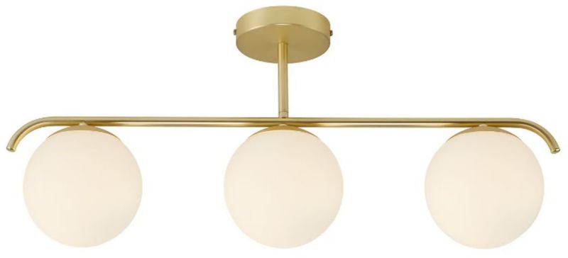Lampa podsufitowa Nordlux Grant 3x25W E14 IP20 metal szkło biały mosiądz 1 szt.