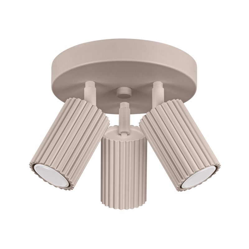 Lampa podsufitowa Sollux Karbon kaszmirowa 3x10W GU10 aluminium IP20 1 szt.