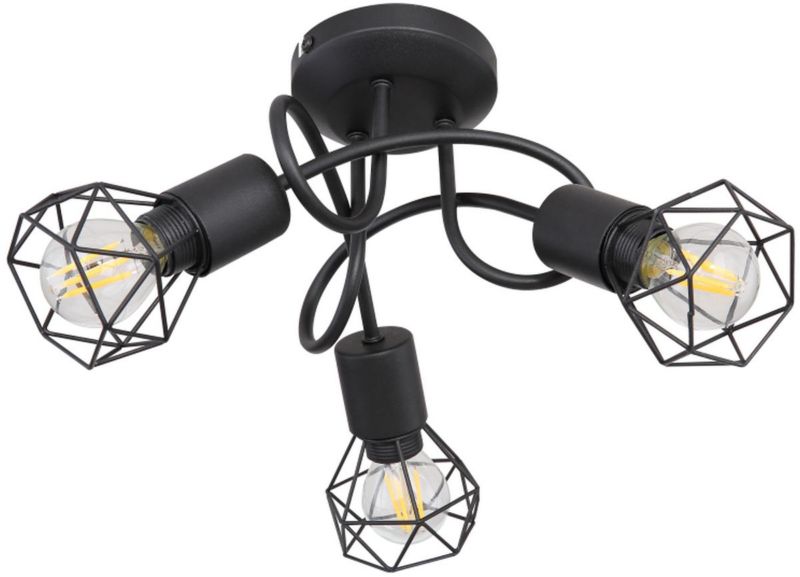 Lampa podsufitowa Xara I Globo Lighting czarna 3x40W E14 36cm IP20 1 szt.