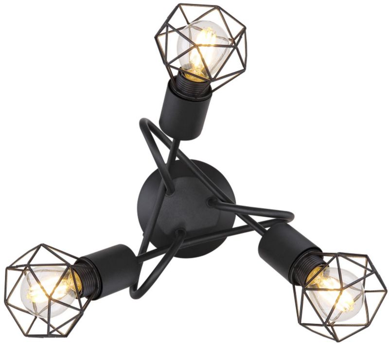 Lampa podsufitowa Xara I Globo Lighting czarna 3x40W E14 36cm IP20 1 szt.