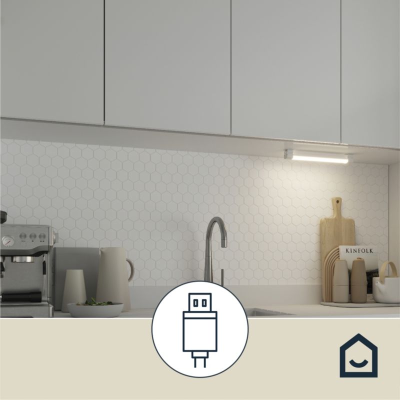 Lampa podszafkowa GoodHome Sarnia 300 lm USB biała